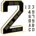 thumbnail image 1 of Solar-Powered Outdoor House Number Light 9 Inch, Waterproof LED Address Numbers with Solar Panel for Home, No Wiring, Light Up at Night, 1 of 7