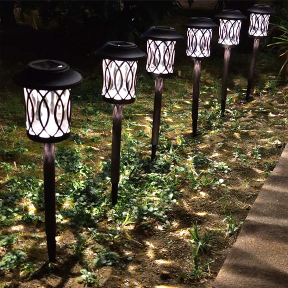 Solar Powered Outdoor Landscape Spotlights for Yard and Garden, Waterproof LED Solar Lights with Automatic Light Sensor for Courtyard, Pathway and Outdoor Decoration