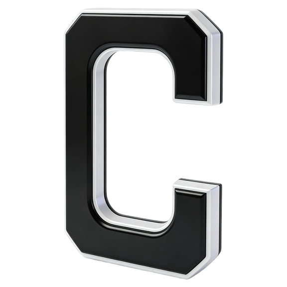Solar Powered Outdoor Lighted House Number C - LED Illuminated Address Sign, Weather-Resistant, Easy Installation - for Home, Yard, Patio, Garden, Apartment, Villa