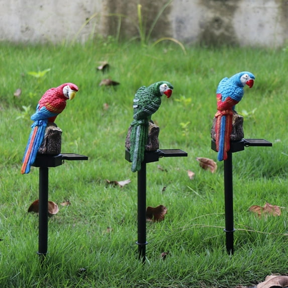 Solar Powered Outdoor Lights Courtyard Lamp Decoration Solar Lights Outdoor Lamp Outdoor Solar Stake Lights Solar Led Light Parrot Solar Light Crafts Animal