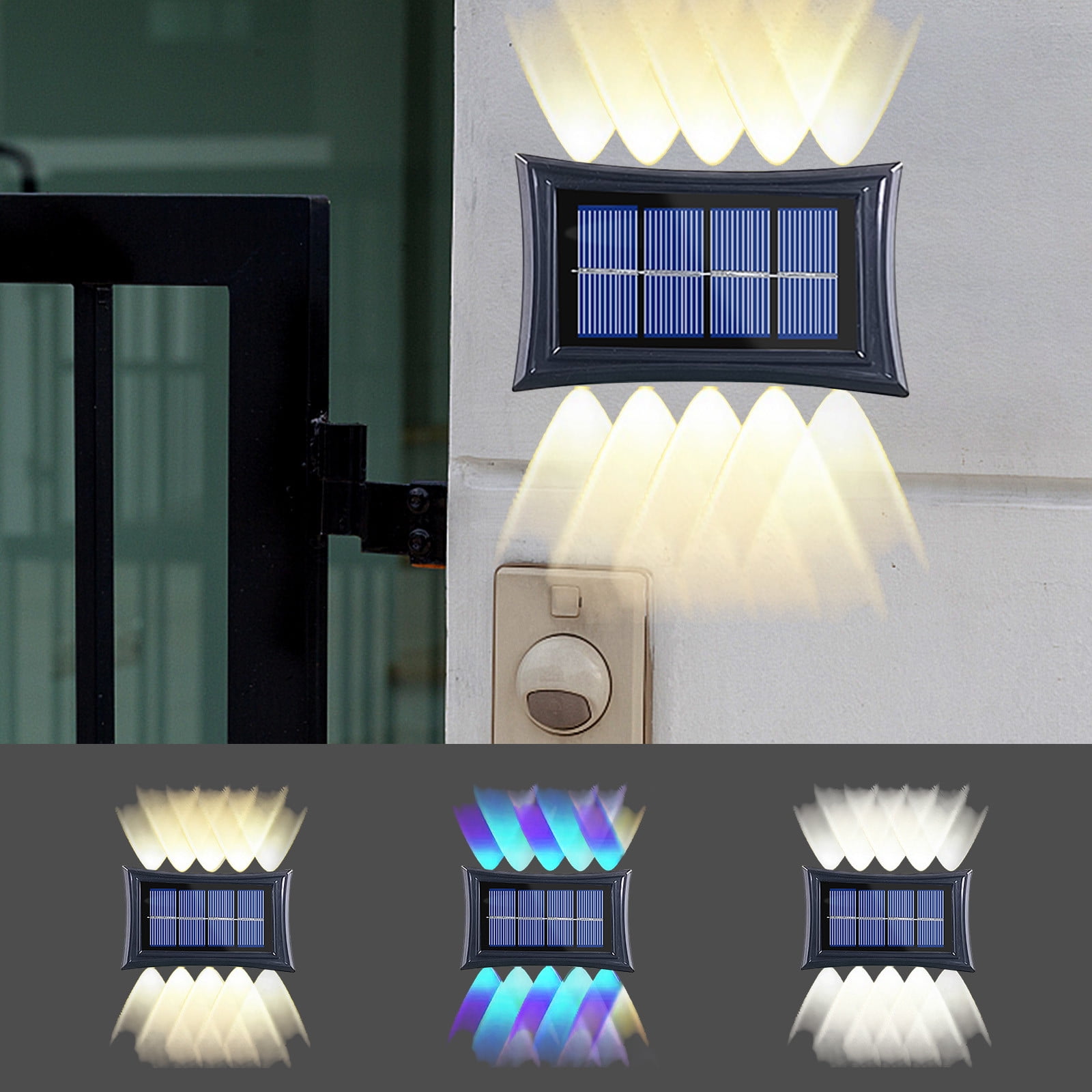 Solar Powered Outdoor Lights Wireless Landscape Lights Waterproof Photo Inspiration