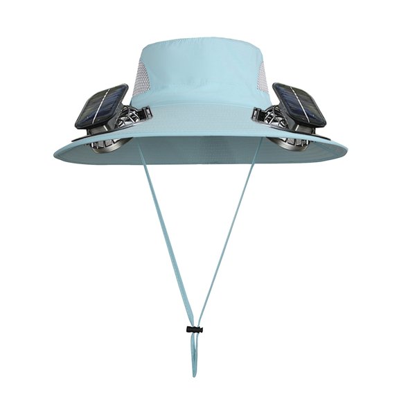 Solar Powered Outdoor Sun Hat with Integrated Fan and Wide Brim Design for Sun and Ventilation During All Your Summer Activities