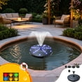 thumbnail image 1 of Solar-Powered Outdoor Water Fountain, Automatic Solar Floating Spout Weather-Resistant Compact Fountain for Courtyard Garden Pool Pond Bathroom Outdoor Landscaping, A, 1 of 5