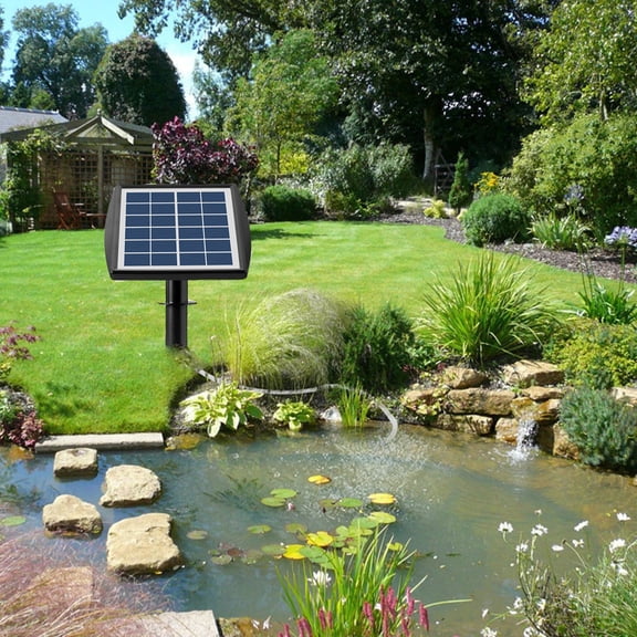 Solar Powered Pond Aerator Rechargeable Battery Oxygen Pump for Fish Tank Pool