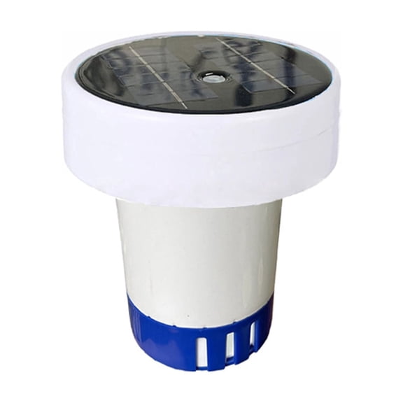 Solar Powered Pool Ionizer Floating Water Purifier, Copper Silver Ion Pool Cleaner, Algae & Bacteria Reducer for Above Ground & Inground Swimming Pools,6.14*6 in.