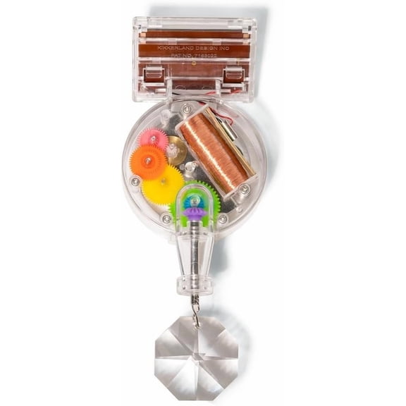 Solar Powered Rainbow Maker  Prism Suncatcher, Fun Home Window Decor  Unique Gift for Christmas & Birthdays  Single Crystal