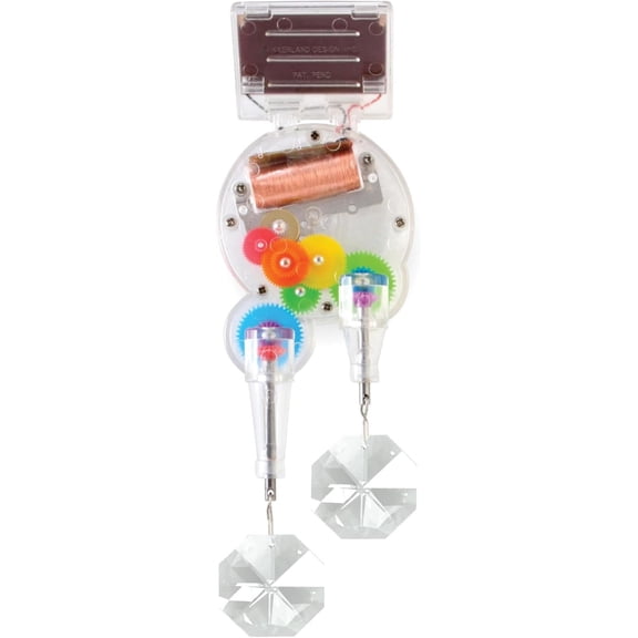 Solar Powered Rainbow Maker Prism Suncatcher, Fun Home Window Decor Unique Gift for Christmas & Birthdays Single Crystal