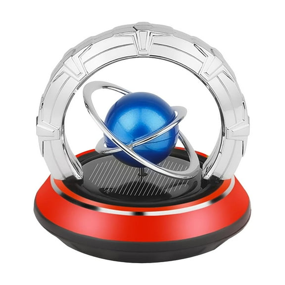 Solar Powered Rotating Galaxy Car Aromatherapy Diffuser Ring Vent Clip Air with 5ML Oil Decoration