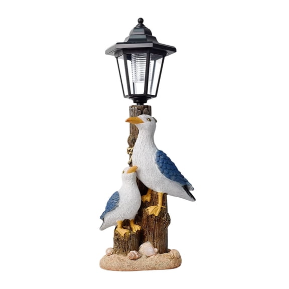 Solar Powered Seagull Garden Lamp, Outdoor Weather Resistant Solar Bird Light, Auto Dusk to Dawn Decorative LED Light for Yard Patio Walkway, Energy Saving Garden Landscape Lighting