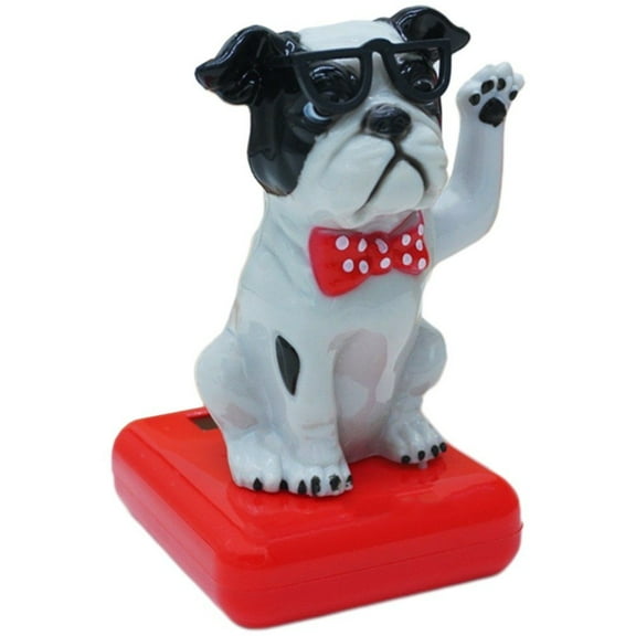 Solar Powered Shaking Head Dog, Funny Swinging Animal Dancer Dancing Figures, Solar Eco-Friendly Bobbleheads for Car Dashboard & Home Decoration Gift