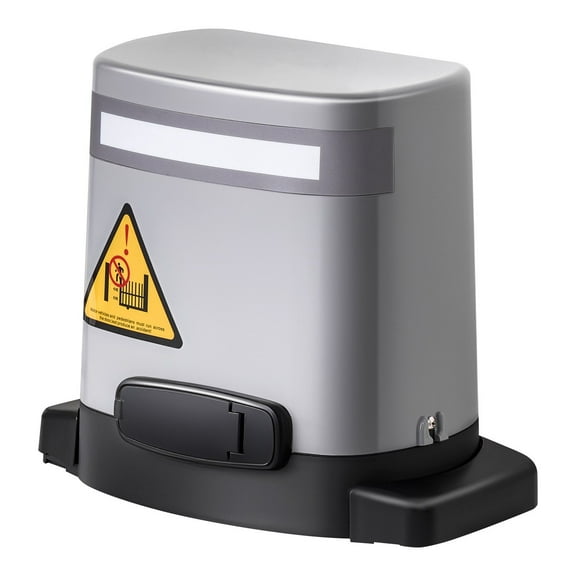 Solar Powered Sliding Gate Opener 280W Electric Motor for Gates up to 65.6ft 1799lbs with Gear Track Infrared Sensor and 2 Remote Controls