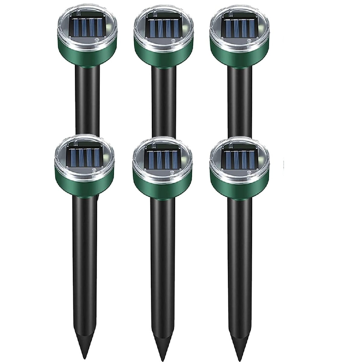 SolarPowered Sonic Pest Repeller for Moles and Rodents, 6 Pack, Animal