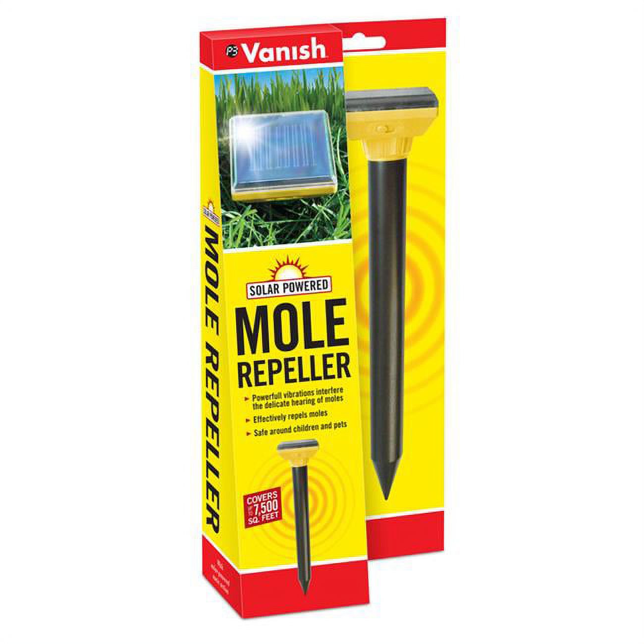 SolarPowered Sonic Spike Repeller for Gophers & Moles
