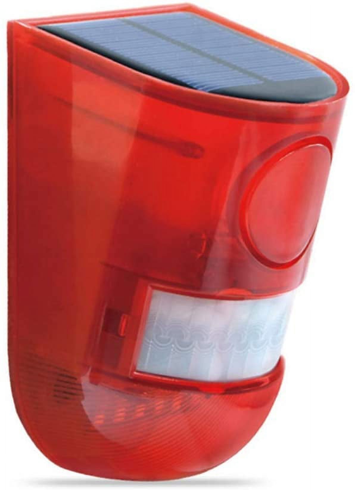 Solar Powered Sound Security Alarm Strobe Light, 6 LED Motion Sensor