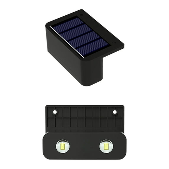 Solar Powered Step Lights Outdoor Waterproof Courtyard Lights Railing Pole Lights Step Lights Fence Lights Decorative Staircase Lights Wall Fence Lights