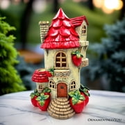 Solar Powered Strawberry Fairy Home Garden Statue, 10 Unique Spring Decoration