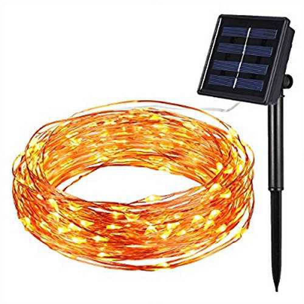 Solar Powered String Light, Amir 100 LEDs Starry String Lights, Copper Wire Lights Ambiance Lighting for Outdoor, Gardens, Homes - image 1 of 3