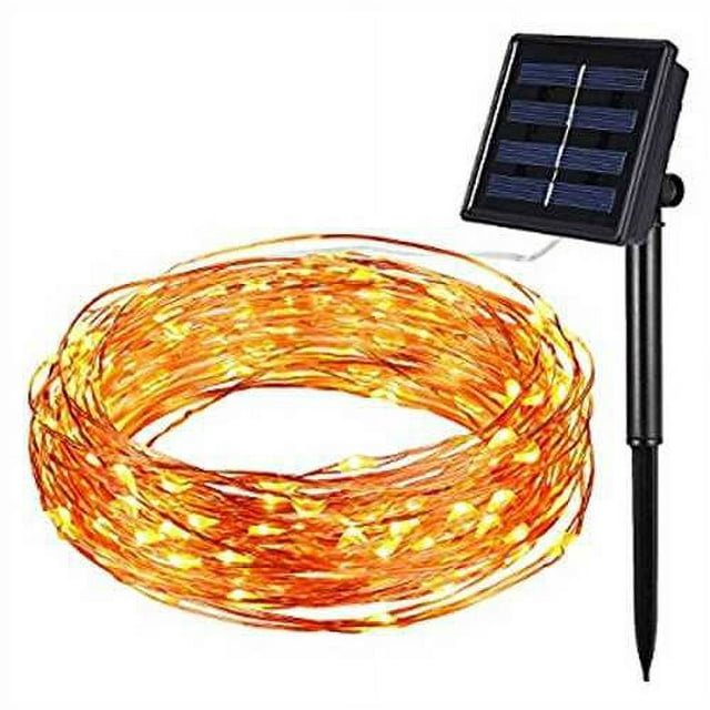 Solar Powered String Light, Amir 100 LEDs Starry String Lights, Copper Wire Lights Ambiance Lighting for Outdoor, Gardens, Homes