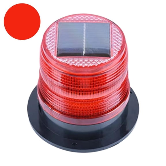 Solar Powered Strobe Warning Light for Vehicles, Magnetic Mount, Waterproof LED Emergency Beacon for Trucks, Cars, Roadside Assistance