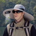 thumbnail image 1 of Solar Powered Sun Hat With Built In Fan For Outdoor Work Sports And Fishing Wide Brim Breathable Unisex Design Camping Hats Buoy Hat Old Man Hats Convertible Hats for Women Cool Hiking Clothes Women, 1 of 5