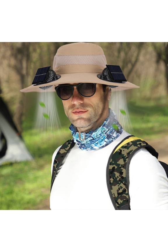 Solar Powered Sun Hat With Built In Fan For Outdoor Work Sports And Fishing Wide Brim Breathable Unisex Design Convertible Hats for Women Solar Escape Hats Session Hat Worn Baseball Cap Women Wide