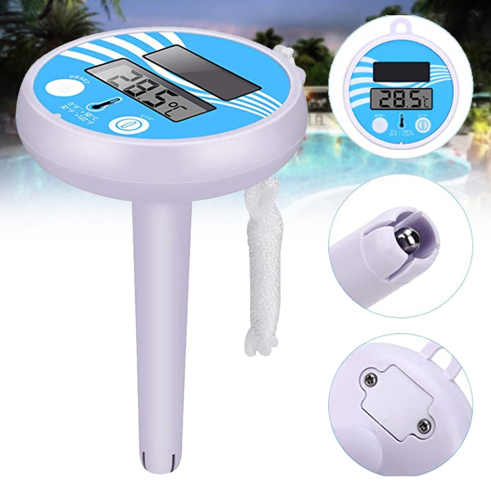 Digital Pool Thermometer - Solar Floating Temperature Indicator