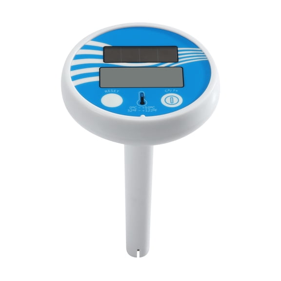 Solar Powered Swimming Pool Thermometer, Floating Digital Water Temperature Gauge for Spa, Hot Tub, Pond and Fish Tank (Fahrenheit & Celsius)