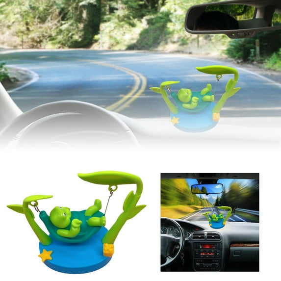 Solar Powered Swinging Turtle Car Ornament Cute Cartoon Animal Bobble Dancer for Dashboard Unique Vehicle Decor Fun Turtle Design Present for All Ages