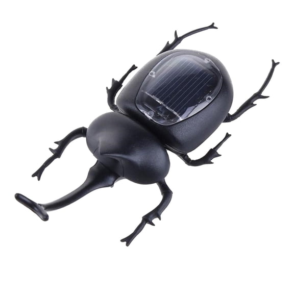 Solar Powered Toy Beetle, Mini Educational Solar Powered, 1 Pack Realistic Simulated Beetle, Novel Creative STEM Toy for Kids Science Education Outdoor Play Prank Prop