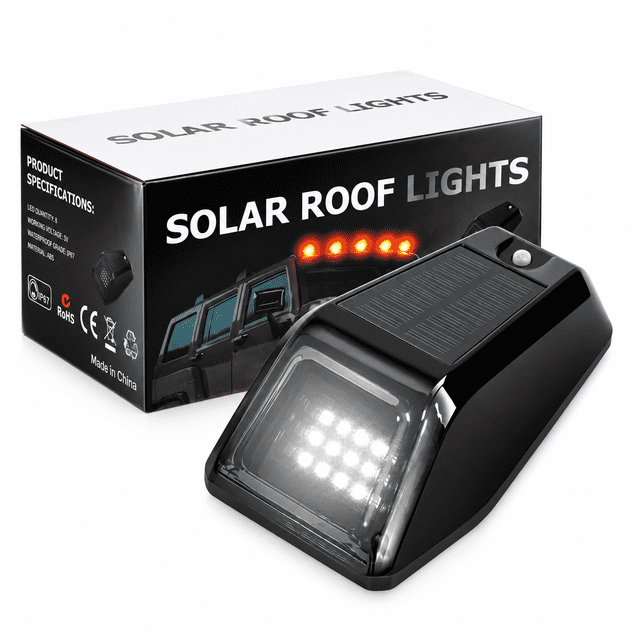 Solar Powered Truck Roof Lights, Amber LED Cab Decor Lamps, Light ...