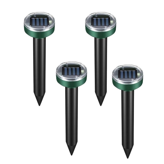 Solar Powered Ultrasonic Pest Repeller for Outdoor Use Humane and Eco-Friendly Solution for Moles, Gophers, and Other Rodents