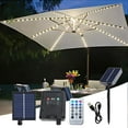 thumbnail image 1 of Solar Powered Umbrella Lights with 8 Clips - 13 LED String Lights for Outdoor Patio, Beach Umbrellas, Tents - USB Charging, Remote Control, Waterproof IP44, 8 Lighting Modes, 1 of 9