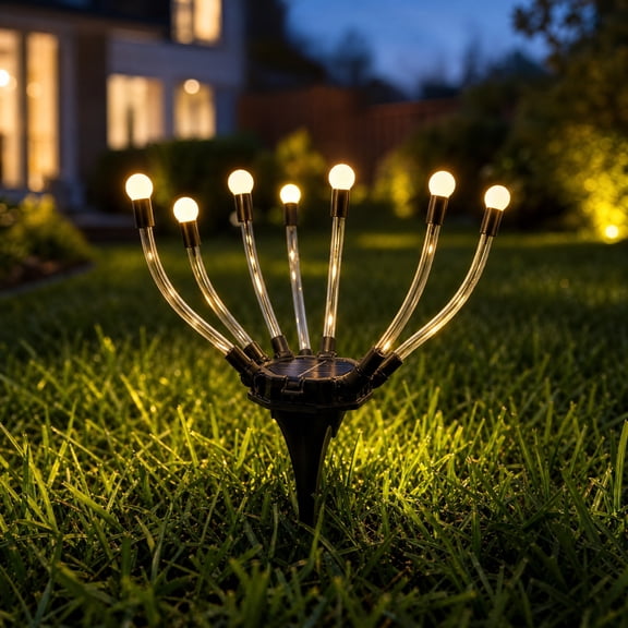 Solar Powered Underground Light • Outdoor Garden Courtyard Decoration • Rainproof Floor Insertion Lamp • Weatherproof Soft Lighting • Robust Stake Design