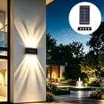 thumbnail image 1 of Solar Powered Up and Down Wall Washing Light, Waterproof Outdoor Sconce Lamp, Auto Lighting Decor for Courtyard Wall, Balcony Fence, Staircase and Residential Yard Night Landscape Lighting, 1 of 7