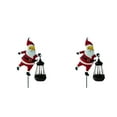 thumbnail image 1 of Solar Powered Watering Cans For Outdoor Lighting Magical Santa Metal Garden With LED Lights Hanging Courtyard Channel Suitable Christmas(Warm-colored light) 2Pcs, 1 of 5