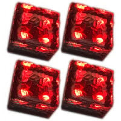 Solar-Powered Waterproof Garden Lights, Red, Patio