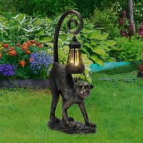 NIWEITA Solar-Powered Waterproof Monkey Statue - LED Resin Outdoor Decor Garden/ Lawn/ Pond Ornament Perfect Gift for Gardeners/ Women