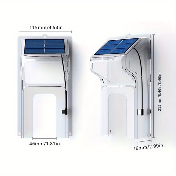 Solar Powered WiFi Video Doorbell HD Night Vision Two Way Audio Cloud Storage