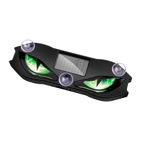 Solar Powered Windshield Decor Led Light, Dienrx Vibration Sensor Animated Eye Ambient Lamp, Recharge Car Interior Decor Light For Adult Vehicle Styling