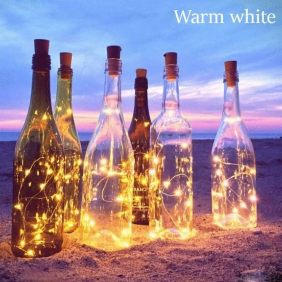 Solar Powered Wine Bottle Lights,1/6 Pack 20 LED Indoor Outdoor Solar Fairy String Cork Lights for Wedding Christmas,Holiday, Garden, Patio Tabletop Decor