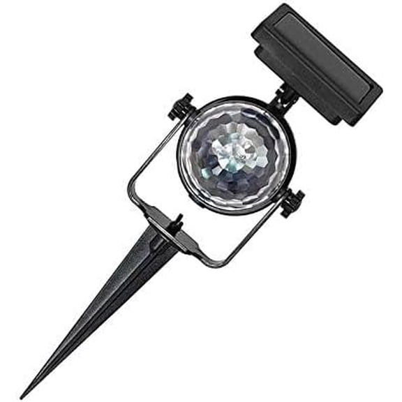 Solar Projection Lamp RGB Rotatable Crystal Magic Ball Disco Stage Light Outdoor Lawn Landscape Color LED Light