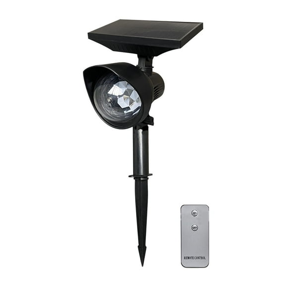 Solar Projector Lights with Remote Control — IP65 Waterproof Outdoor, Large Area Colorful LED Landscape Lighting for Holiday Yard & Party(B)