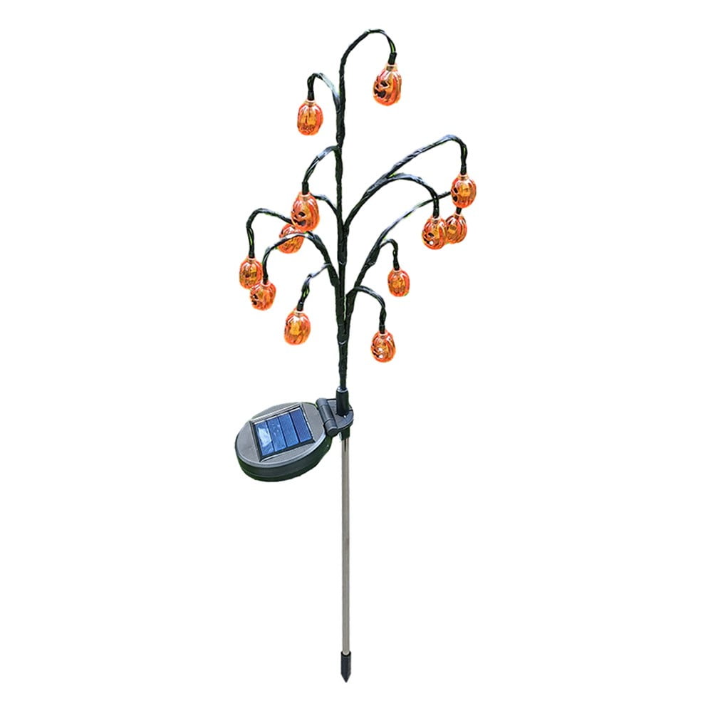 Solar Pumpkin Halloween Pathway Light Outdoor Halloween Decorations