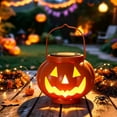 thumbnail image 1 of Solar Pumpkin Lights, Outdoor Halloween Decorations with Auto On/Off, Waterproof LED Garden Lantern for Yard, Patio, Porch, Lawn, Festive Display, 1 of 6