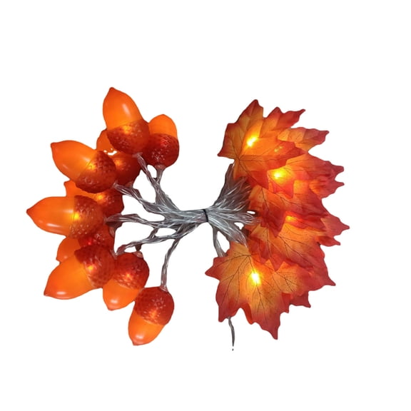 Solar Pumpkin Maple Leaf String Lights Outdoor, Fall Garland with Lights Waterproof Pumpkin Lights for Thanksgiving Halloween Autumn Harvest Festival Outdoor Garden Party Decor