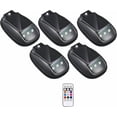 thumbnail image 1 of Solar RGB Car Light, Wireless LED, 5 Pack, Waterproof Remote Control No-Drill Roof Marker Lamp, 1 of 5