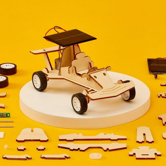 Solar Race Car, DIY Kit, Educational STEM Toy, Craft Kit for Kids