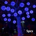 thumbnail image 1 of Solar Rattan Ball Hanging Light - Waterproof Outdoor Garden Decoration, Led Solar Powered Rattan Sphere Light for Patio and Christmas Yard Beautification, 1 of 6