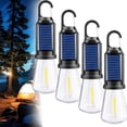 thumbnail image 1 of Solar Rechargeable Hooked Camping Light, 2025 New Vintage Outdoor Tent Ambient Light, Two Charging Modes,3 Gear, IPX4 Waterproof, Portable, with Clip Hook, for Camping, Emergencies, 1 of 8