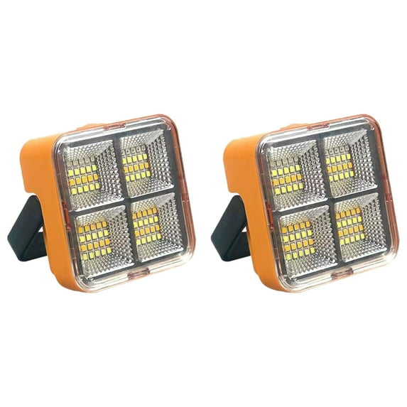 Solar Rechargeable LED Floodlight Flashlight - Portable Work Light with USB Charging, Waterproof Emergency Light for Camping, Outdoor, Repairs - High Lumen Multi-Functional Searchlight